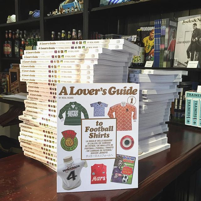 The finished product - A Lover's Guide to Football Shirts book - seen here at the Casual Couture Shop in Hamburg