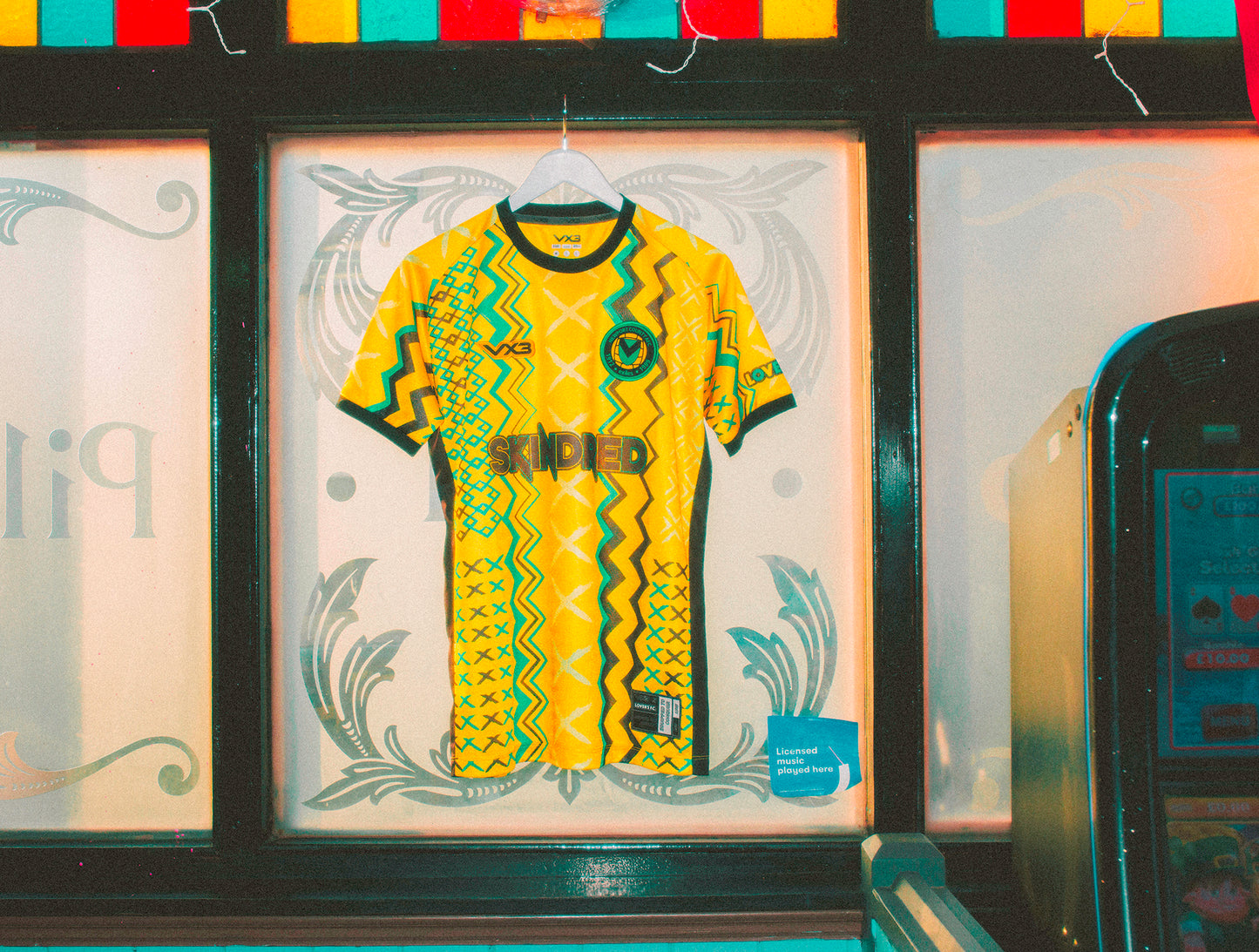 A Newport County x Skindred x VX3 x Lover's F.C Goalkeeper Shirt