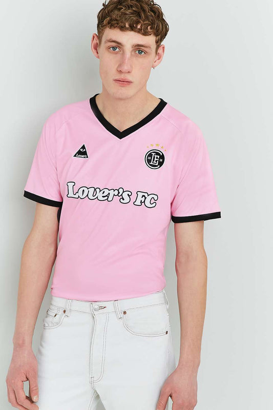 A Lover's Guide Presents Lover's F.C Football Shirt range at Urban Outfitters