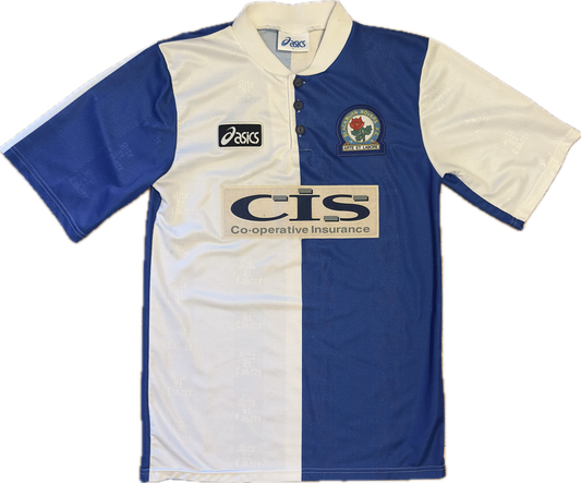 Blackburn Rovers 1996-98 Vintage Home Shirt Small