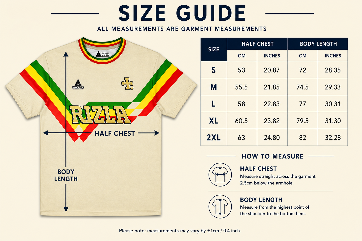 Lover's F.C x Rizla - The Jamaica Jersey (Tan)