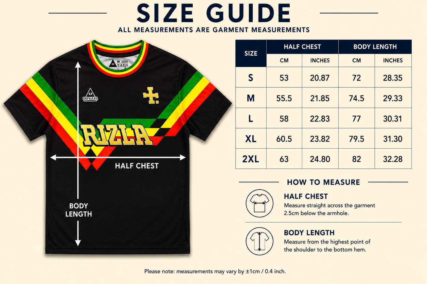 Lover's F.C x Rizla - The Jamaica Jersey (Black)