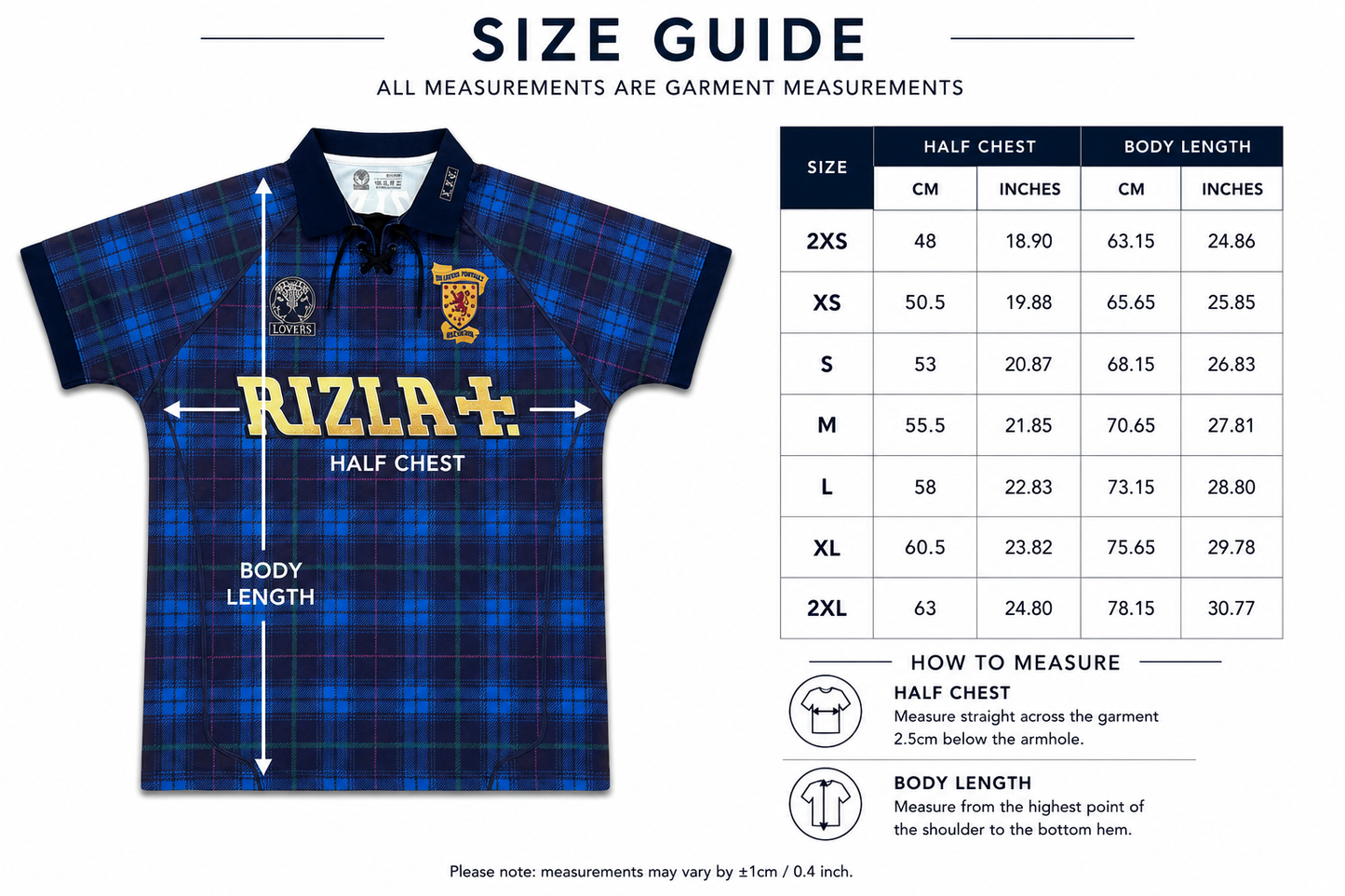 Lover's F.C x Rizla Tartan Army Jersey