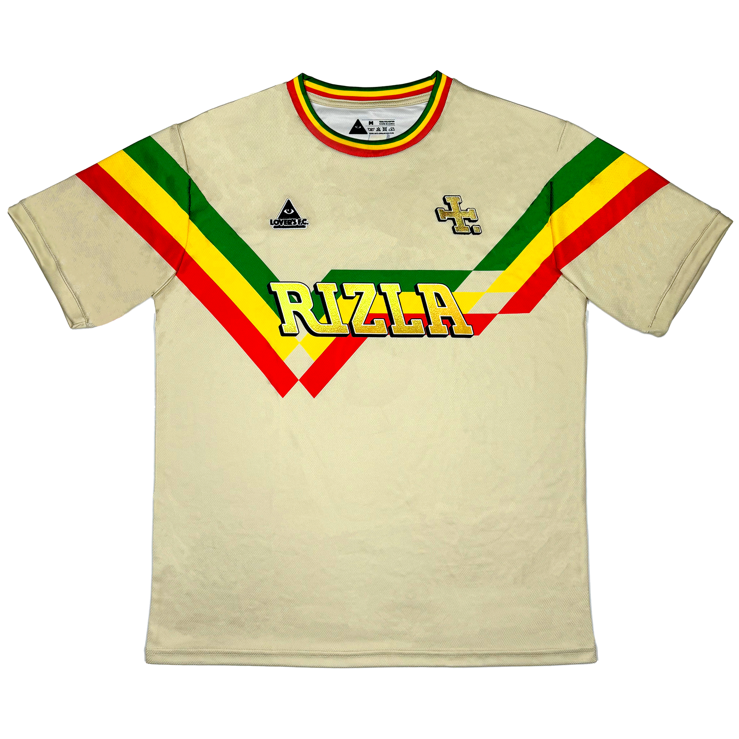 Lover's F.C x Rizla - The Jamaica Jersey (Tan) – Lover's Football Club