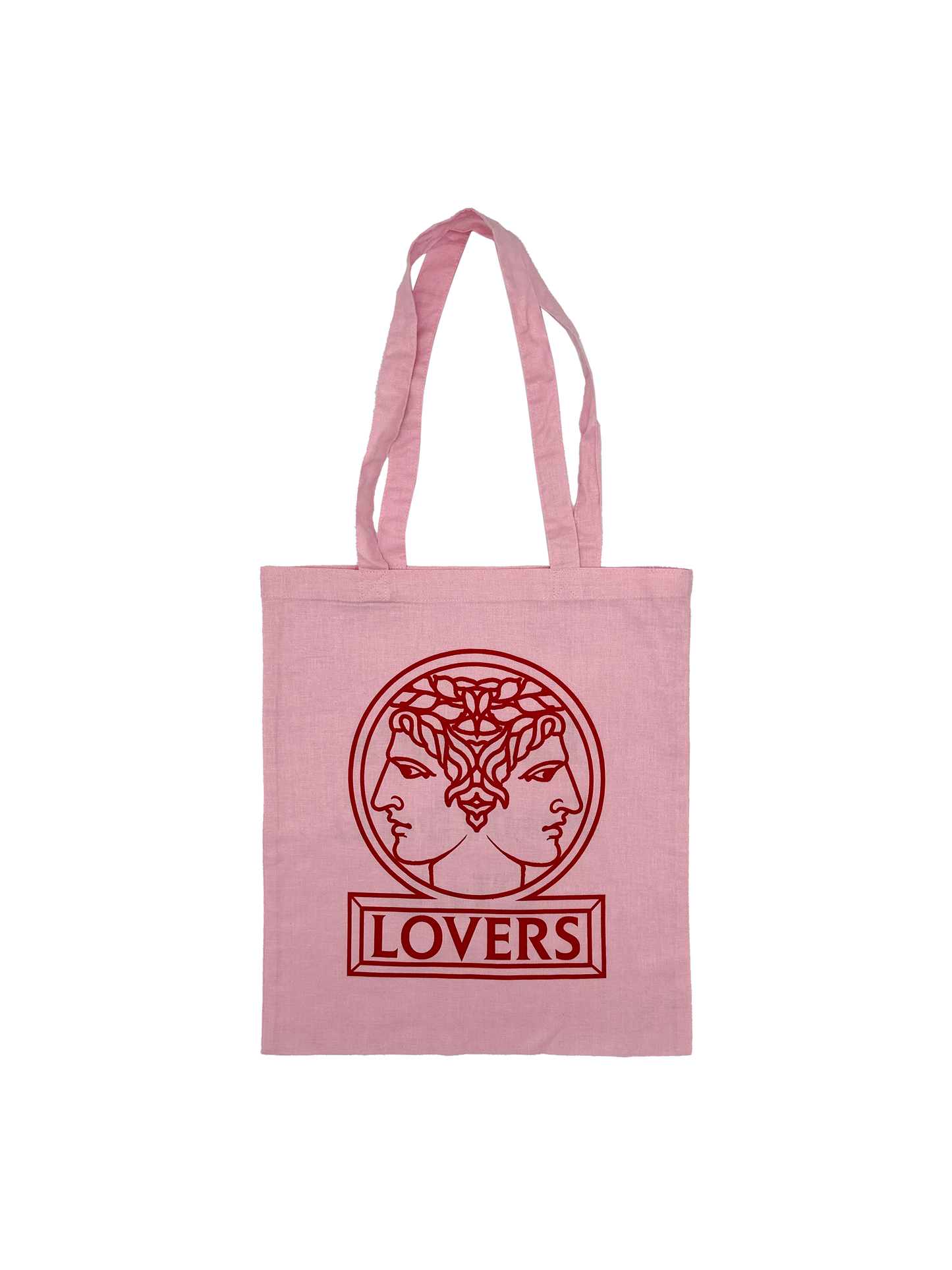 Lover's F.C Janus Logo Tote Bag Pink