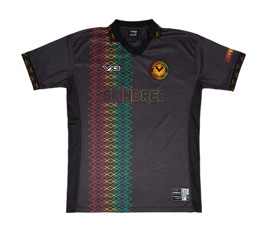 Lover's F.C x Newport County & SKINDRED Jamaica Shirt